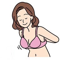 ブラジャーつけ方１